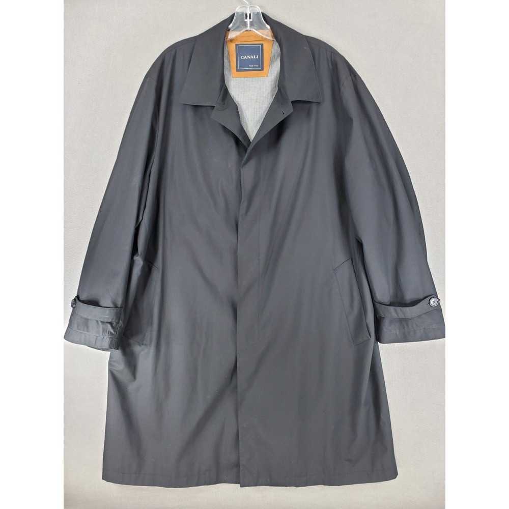 Canali‎ Jacket Men US 46 (EU 56) Loro Piana Storm System Rain Wind Over Coat